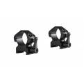 HAWKE 1" WEAVER MEDIUM PRECISION STEEL LEVER RINGS (23011)