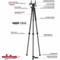 BOG DEATHGRIP BANTAM ALUMINIUM SHOOTING TRIPOD