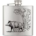 ΦΛΑΣΚΙ Barbaric stainless hip flask. 6 Oz-ΑΓΡΙΟΓΟΥΡΟΥΝΟ (40122GR293)