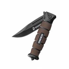 UNITED CUTLERY USMC COMBAT Assisted-Open Folding Knife, BLACK & BROWN