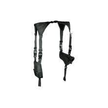 UTG® Law Enforcement Horizontal Shoulder Holster, Left/Right Reversible, Black (PVC-H170B)