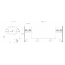HAWKE MATCHMOUNT 9-11 HIGH ΒΑΣΗ 1" (22105)