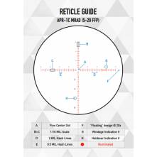 ELEMENT OPTICS NEXUS FFP 5-20 x 50 MRAD (Reticle APR-1C)