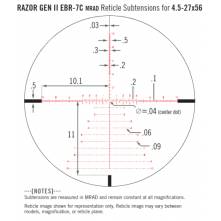 VORTEX RAZOR GEN II 4.5-27x56 FFP EBR-7C MRAD ( RZR-42708)