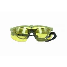 NUPROL BATTLE PRO'S - GREEN FRAME / YELLOW LENSE W/INSERT