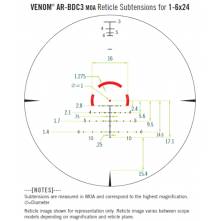 VORTEX VENOM 1-6x24 MOA SFP AR-BDC3 (VEN-1601)