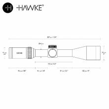 HAWKE VANTAGE SF 3-12x44 HALF MIL DOT RETICLE (14160)