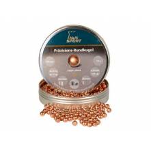 H & N ROUNDBALL COOPERPLATED .177/500 (7,7 grains)