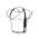 UNITED CUTLERY COMBAT COMMANDER BOOT KNIFE (BLACK BLADE - SHOULDER HARNESS) (UC2657)