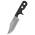 COLD STEEL Mini Tac Bowie, Neck Knife with Plain Edge (49HCF)