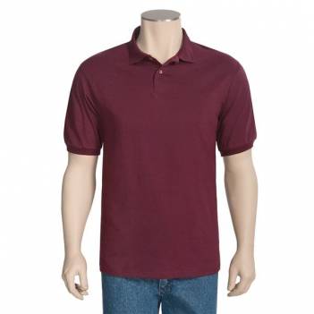 HANES STAYCLEAN ΜΠΛΟΥΖΑΚΙ ΠΟΛΟ (ΜΠΟΡΝΤΩ)