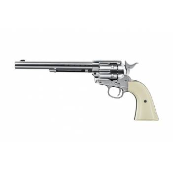 UMAREX Colt SAA .45 Peacemaker - 7.5" cal. 4,5 mm  BB - nickel with white grip (5.8335)