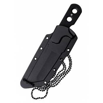 COLD STEEL Mini Tac Tanto, Neck Knife with Plain Edge (49HTF / 49HTFZ)
