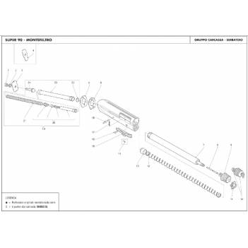 BENELLI RECOIL TUBE SPRING MONTEFELTRO/SUPER 90/RAFFAELLO/M1/M2