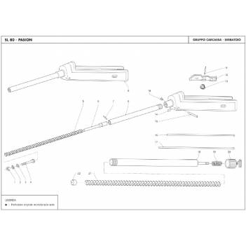 BENELLI MAGAZINE TUBE SPRING SL80/121