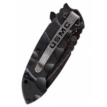 UNITED CUTLERY USMC DESERT WARRIOR ASSISTED-OPEN FOLDING KNIFE, BLACK (UC3148)