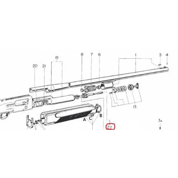BERETTA  MAGAZINE TUBE CAP SPRING A300/A301/A302/A303/A304/A390/1200/1201/BREDA ALTAIR