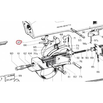 BERETTA TRIGGER BUSH A300/A301/A302/A303/A304/A390/A391/A300 OUTLANDER/1301/BREDA ALTAIR