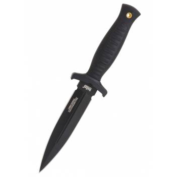UNITED CUTLERY COMBAT COMMANDER BOOT KNIFE (BLACK BLADE - SHOULDER HARNESS) (UC2657)