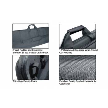 UTG 34"/86 cm MC Homeland Security Covert Gun Case, Black (PVC-MC34B)