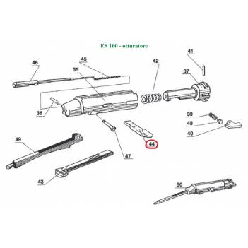 BERETTA COCKING BOLT HANDLE NIKEL ES100
