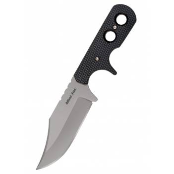 COLD STEEL Mini Tac Bowie, Neck Knife with Plain Edge (49HCF)