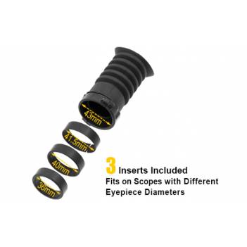 UTG® Rubber Scope Eyeshade for 36, 40, 41.5, 43mm Eyepiece (SCP-ES403)