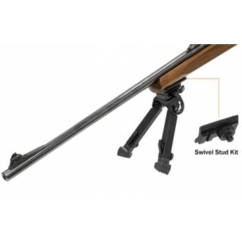 UTG® Rubber Armored Full Metal QD Bipod, 6.0"- 8.5" Center Height (TL-BP20Q-A)