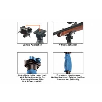 UTG® Monopod with V-Rest and Camera Adaptor, 20.5"-58.75" (TL-MP150Q)