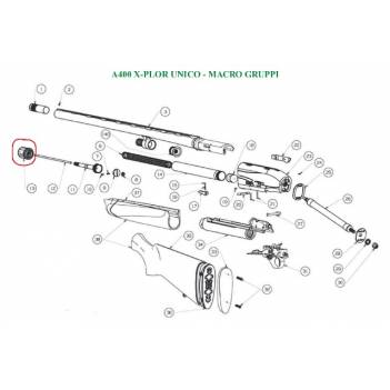 BERETTA B-LOCK FRONT CAP  A400 12GA BLACK