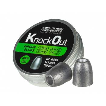 JSB KNOCKOUT SLUGS MKII .25-6,35/150 (33,5 grains)