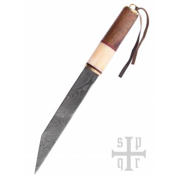 Broken Back Seax, Viking Sax Knife, Damascus Steel