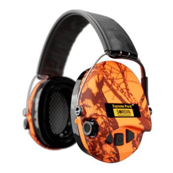 SORDIN EAR MUFFS Supreme Pro X LED Leather Blaze (75302-X-09-S)