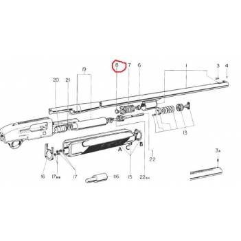 BERETTA GAS PISTON BUSH SNAP RING A300/301/302/303/304/390