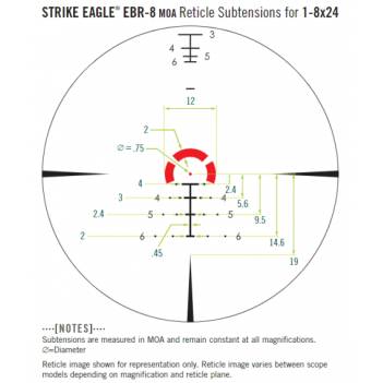 VORTEX STRIKE EAGLE FFP 1-8х24 MOA EBR-8 (SE-1801)