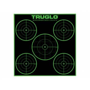 TRUGLO 5-BULLSEYE TARGET 12" X 12" 6pcs (TG-TG11A6)