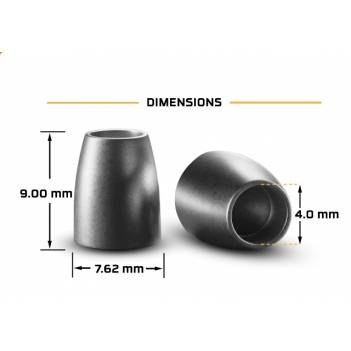 FX HALO SLUGS  7.62MM .30/154pcs (46 GRAINS)