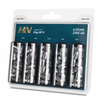 H&N SLUG HP II SAMPLER .249/6,34 mm 5 TYPES