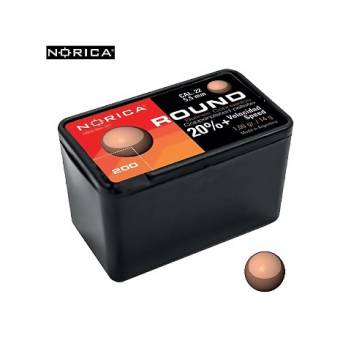 NORICA ROUND COOPERPLATED BBs .22/200(14 grains)