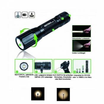 NEXTORCH PA5 ZOOM ΡΥΘΜΙΖΟΜΕΝΟΣ 660 Lumens 360° RECHARGEABLE (BOC27001857)
