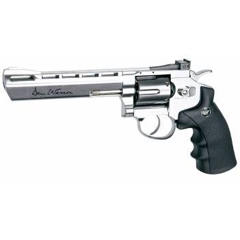 ASG DAN & WESSON 6" NICKEL REVOLVER 4,5mm pellets