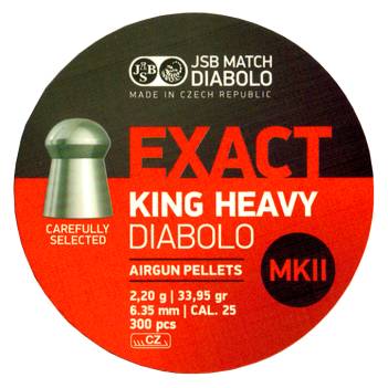 JSB EXACT KING HEAVY MKII .25/300 (34 grains)