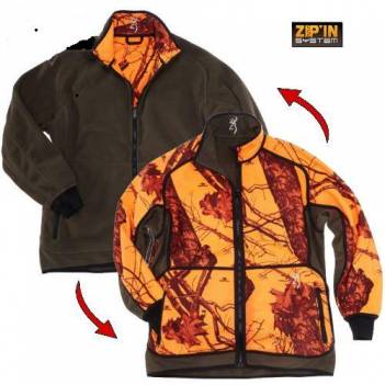 BROWNING POWERFLEECE REVERSIBLE BLAZE CAMO/GREEN