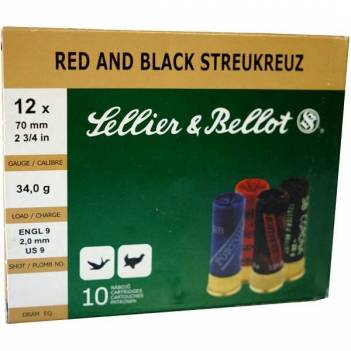 SELLIER BELLOT RED AND BLACK STREUKREUZ 34 gr. ( ΔΙΑΣΠΟΡΑΣ )